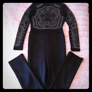 Beautiful Sparkly/Mesh Top Jumpsuit